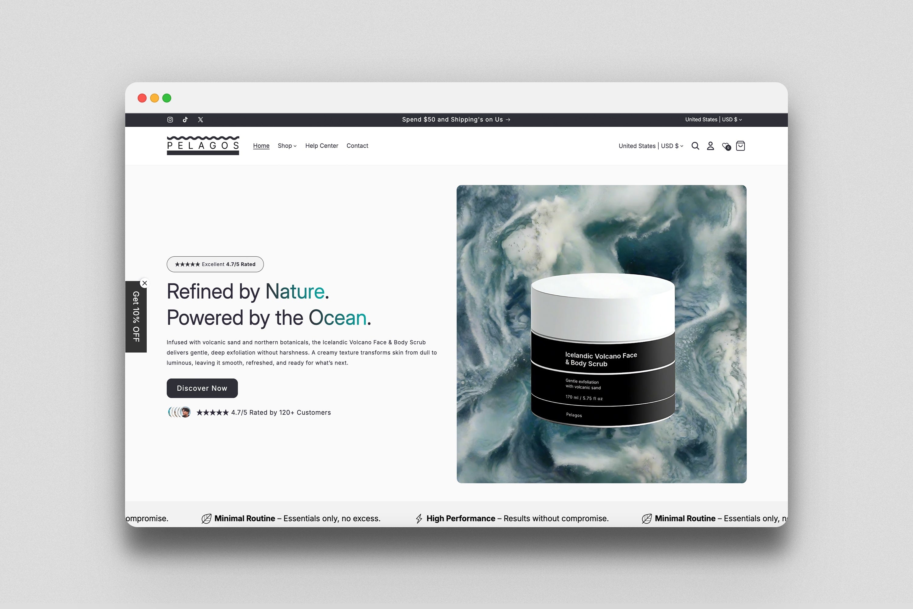 Pelagos - Prebuilt Skincare Store