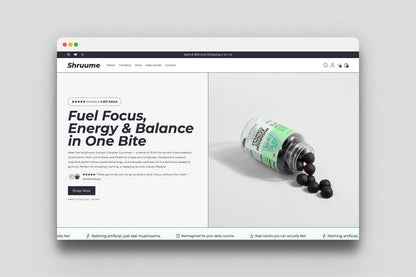 Shruume - Prebuilt Supplement Store