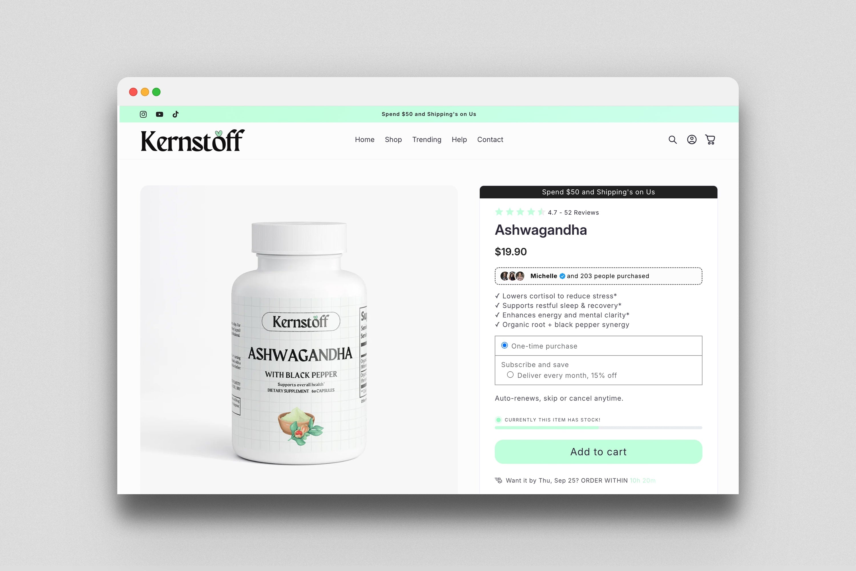 Kernstoff - Prebuilt Supplement Store