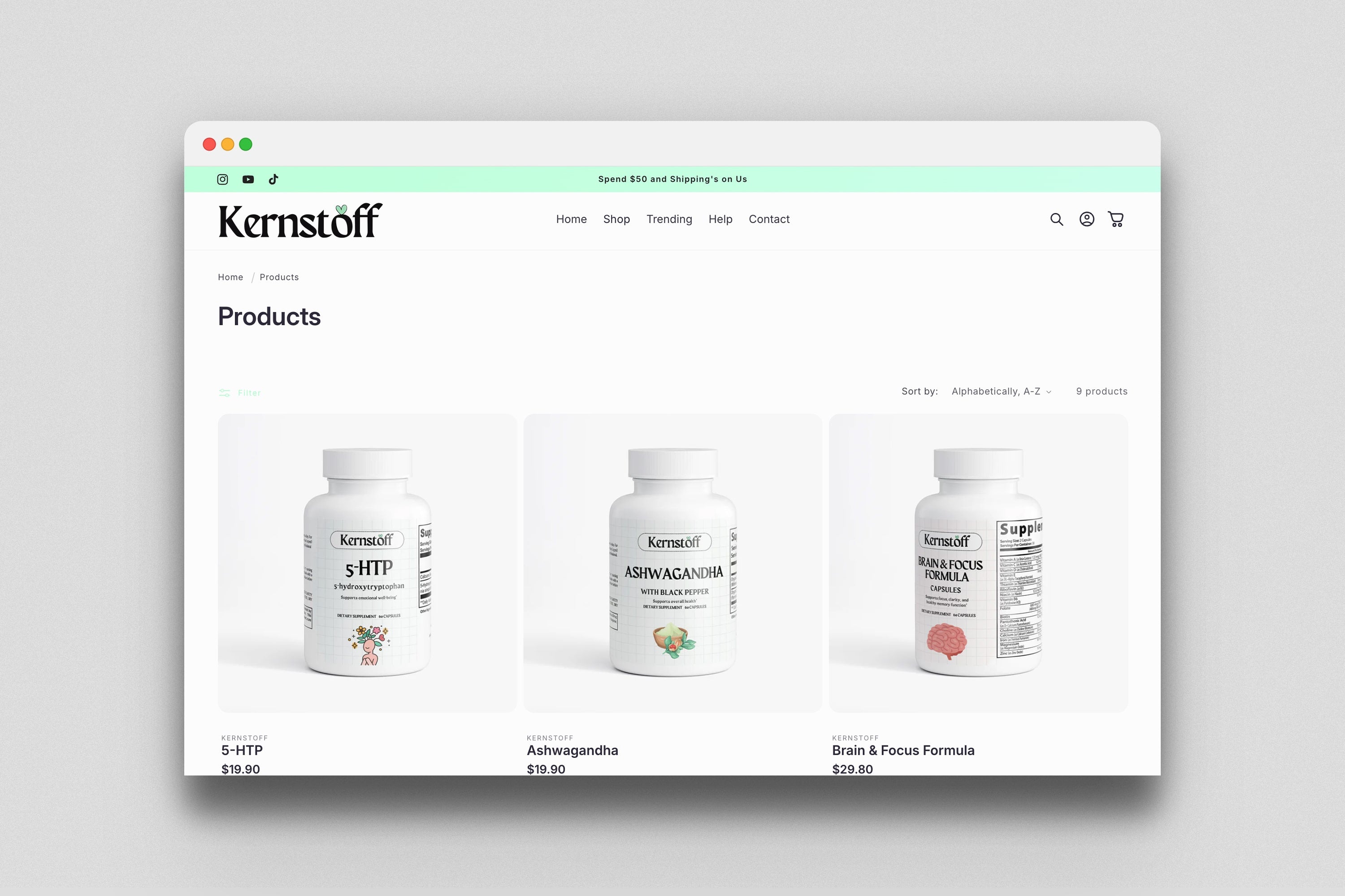 Kernstoff - Prebuilt Supplement Store