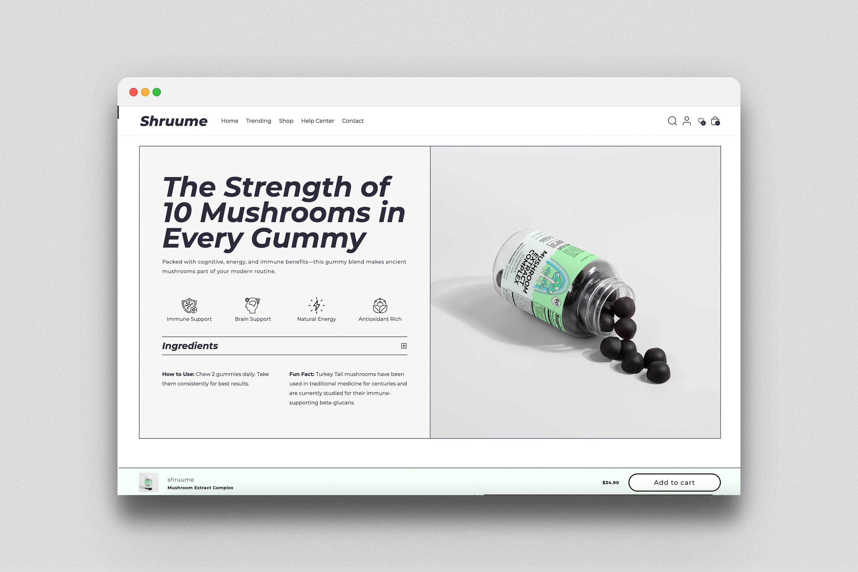 Shruume - Prebuilt Supplement Store