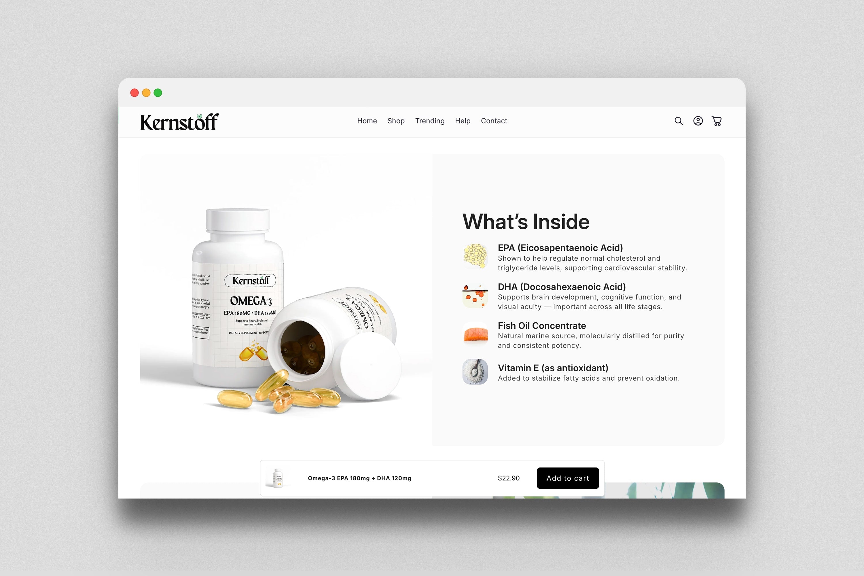 Kernstoff - Prebuilt Supplement Store