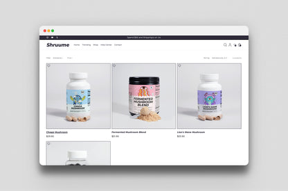 Shruume - Prebuilt Supplement Store